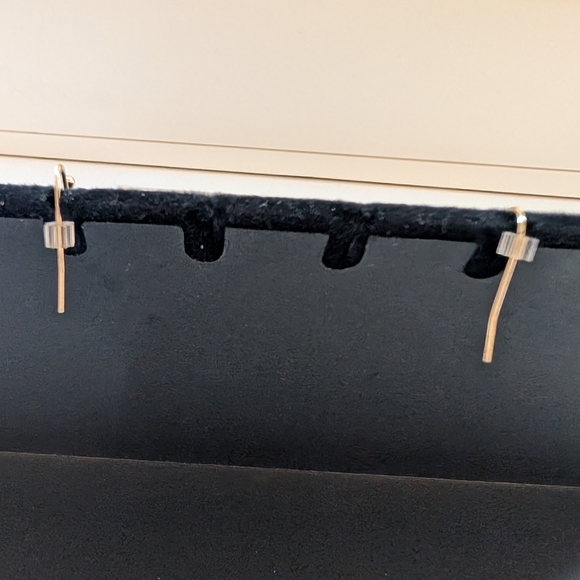 Lane Bryant Gold and Blue Statement Earrings - Picture 5 of 5